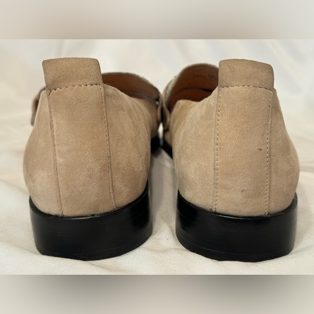 Joie Women’s Taron Tan Suede and Snake Print Combo Loafer Size 8.5 / 38.5 - Picture 12 of 14
